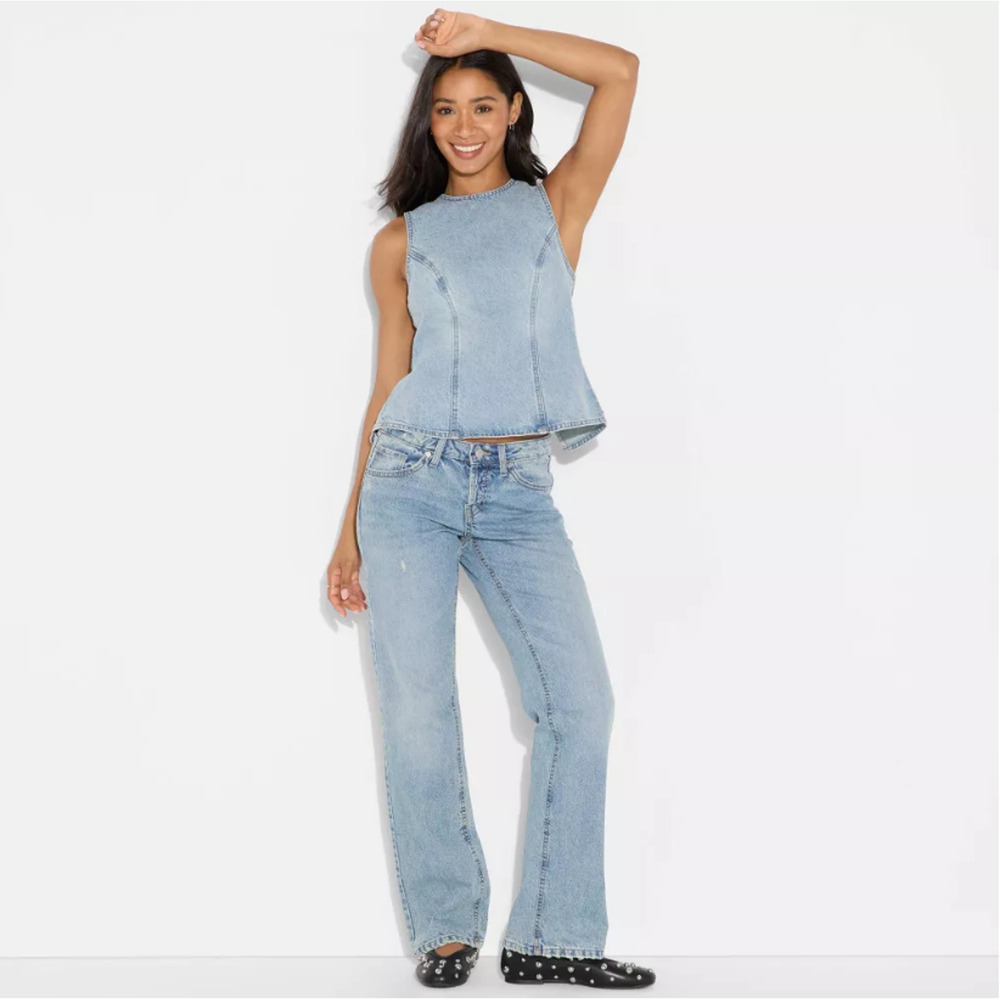 Wild Fable Womens Low Rise Bootcut Jeans Size 0 Light Wash Denim NWT